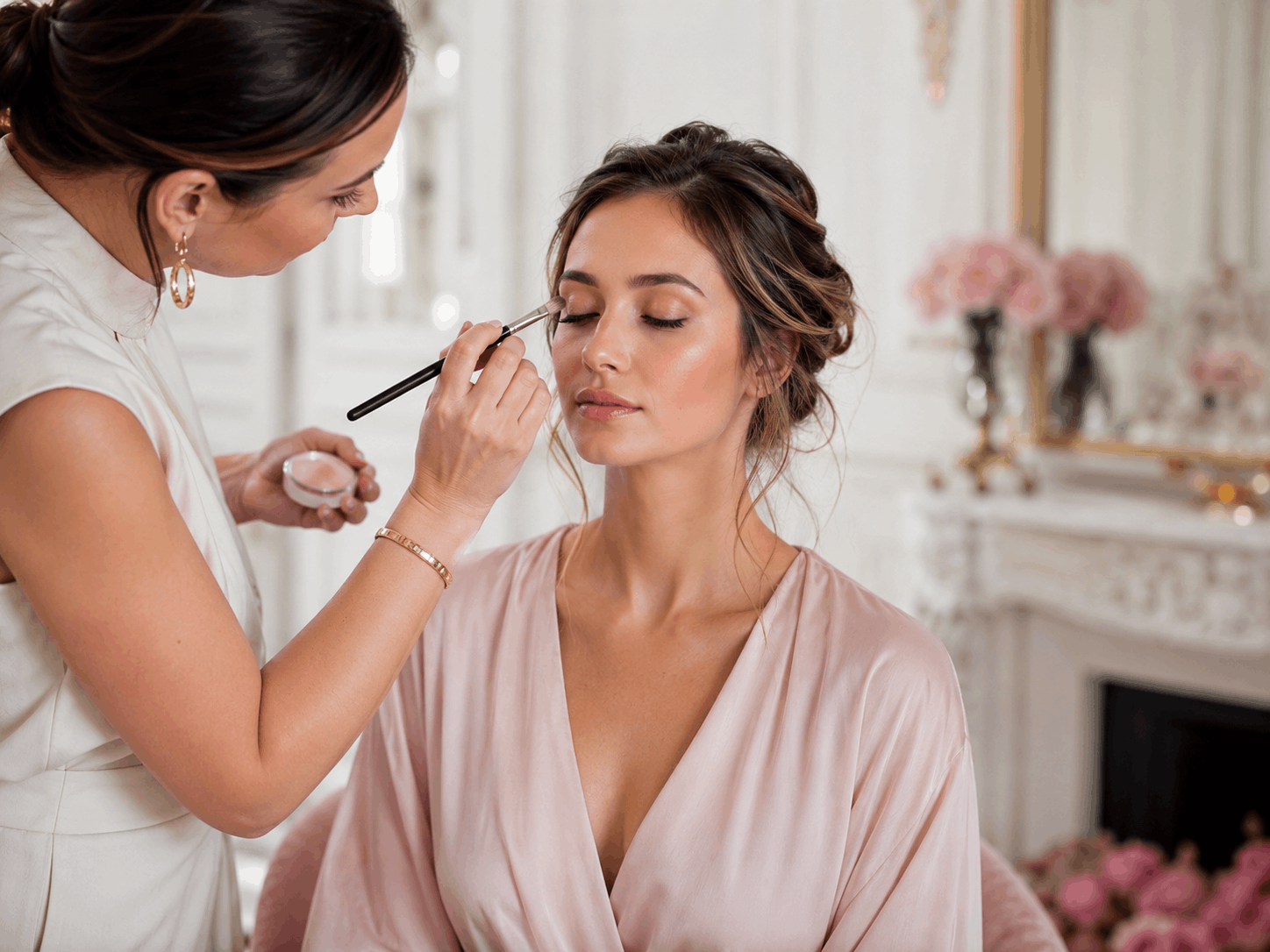 Maquillage naturel lumineux pour événement à Paris
